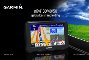 Handleiding Garmin nuvi 40 Navigatiesysteem