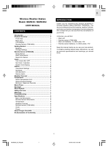 Manuale Oregon BAR 636 Stazione meteorologica