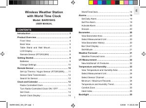 Manuale Oregon BAR 916HG Stazione meteorologica