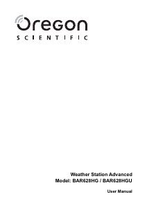 Manuale Oregon BAR 628HG Stazione meteorologica