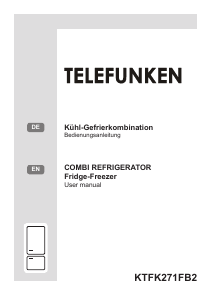 Bedienungsanleitung Telefunken KTFK271FB2 Kühl-gefrierkombination