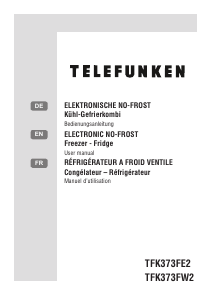 Mode d’emploi Telefunken TFK373FW2 Réfrigérateur combiné