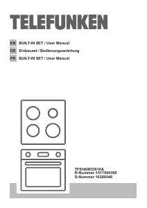 Handleiding Telefunken TFEH60EDS10A Fornuis