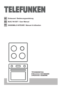 Bedienungsanleitung Telefunken TFEHI60SW10A Herd