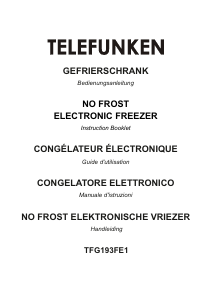 Manuale Telefunken TFG193FE1 Congelatore