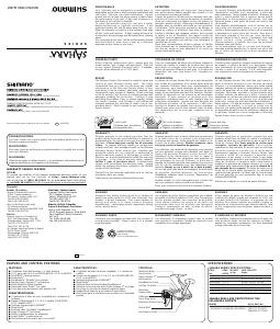 Manual de uso Shimano Sahara 2000FA Carrete de pesca