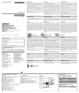 Manual de uso Shimano Sahara 4000FA Carrete de pesca