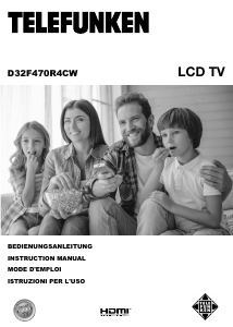Manual Telefunken D32F470R4CW LCD Television