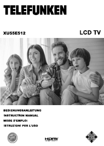 Manuale Telefunken XU55E512 LCD televisore