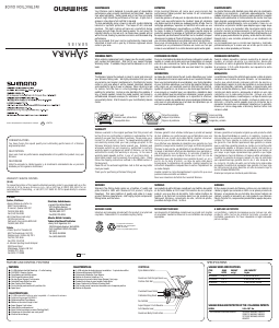 Mode d’emploi Shimano Sahara 4000FB Moulinet de pêche