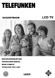 Manual Telefunken D43U297B4CW LCD Television