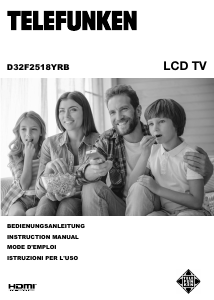 Manual Telefunken D32F2518YRB LCD Television