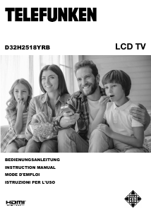 Manual Telefunken D32H2518YRB LCD Television