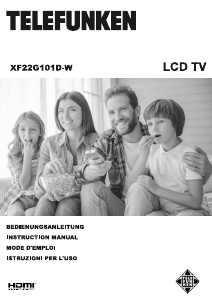 Manual Telefunken XF22G101D-W LCD Television
