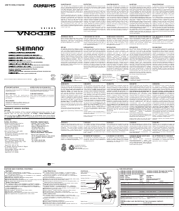 Manual de uso Shimano Sedona 1000FA Carrete de pesca