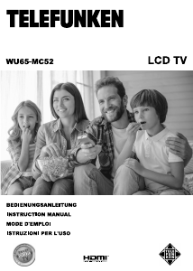 Manual Telefunken WU65-MC52 LCD Television