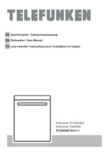 Manual Telefunken TFGS60SI10A Dishwasher