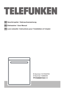 Manual Telefunken TFVGS60X10A+++ Dishwasher