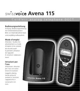 Manuale Swissvoice Avena 115 Telefono senza fili
