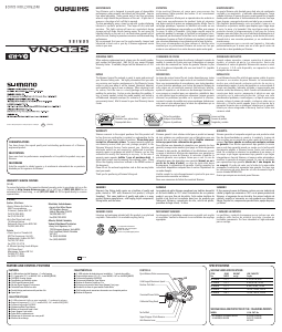 Mode d’emploi Shimano Sedona 4000FB Moulinet de pêche