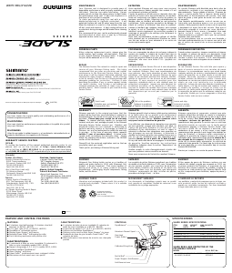 Manual de uso Shimano Slade 1000FA Carrete de pesca
