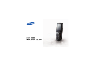 Manual de uso Samsung SGH-E200 Teléfono móvil