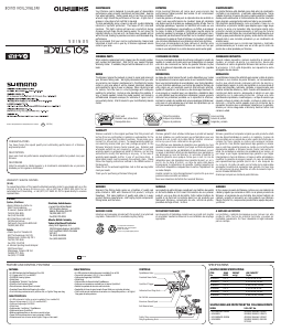 Manual de uso Shimano Solstace 1000FH Carrete de pesca