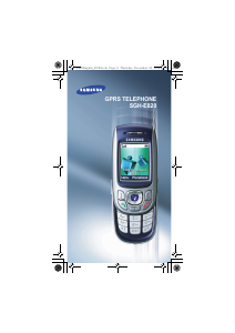 Manual Samsung SGH-E820 Mobile Phone