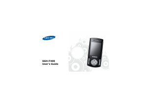 Handleiding Samsung SGH-F400 Mobiele telefoon