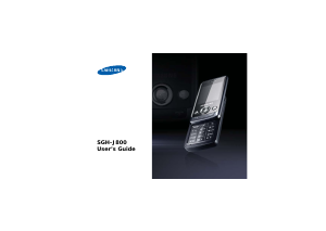 Handleiding Samsung SGH-J800 Mobiele telefoon
