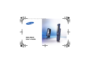 Manual Samsung SGH-M610 Mobile Phone