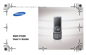 Handleiding Samsung SGH-P260 Mobiele telefoon