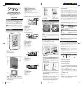 Manual Oregon BAR 688HGA Weather Station