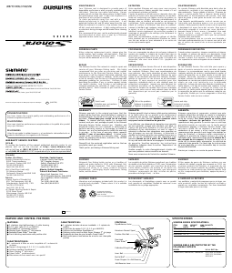 Manual de uso Shimano Sonora 1000F Carrete de pesca