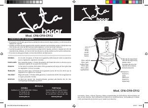 Mode d’emploi Jata CFI6 Cafetière