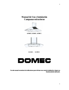 Manual de uso Domec KC60X Campana extractora