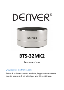 Manual de uso Denver BTS-32MK2 Altavoz