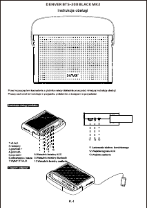 Instrukcja Denver BTS-200 MK2 Głośnik