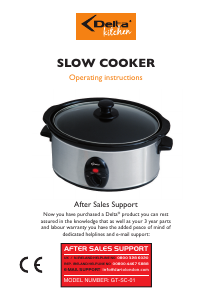 Manual Delta GT-SC-01 Slow Cooker