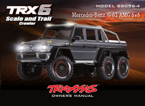 Manual Traxxas 88096-4 Mercedes Benz G 63 AMG 6x6 Radio Controlled Car