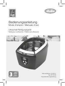 Manuale Studio GT-7810A Lavatrice a ultrasuoni