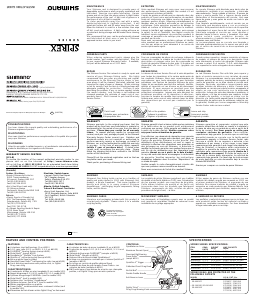 Manual de uso Shimano Spirex 500FA Carrete de pesca