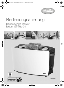 Bedienungsanleitung Studio GT-Tds-04 Toaster