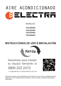 Manual de uso Electra TAC26HK9 Aire acondicionado