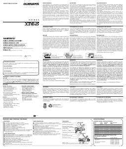 Mode d’emploi Shimano Spirex 2000RD Moulinet de pêche