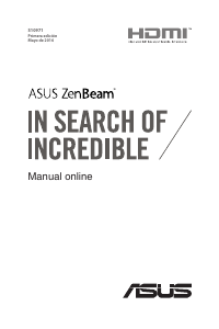 Manual de uso Asus ZenBeam E1 Proyector