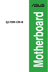 Manual Asus Q170M-CM-B Motherboard
