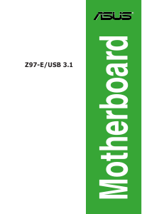 Manual Asus Z97-E/USB3.1 Motherboard