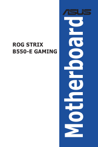 Manual Asus ROG STRIX B550-E GAMING Motherboard