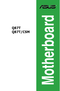 Manual Asus Q87T Motherboard